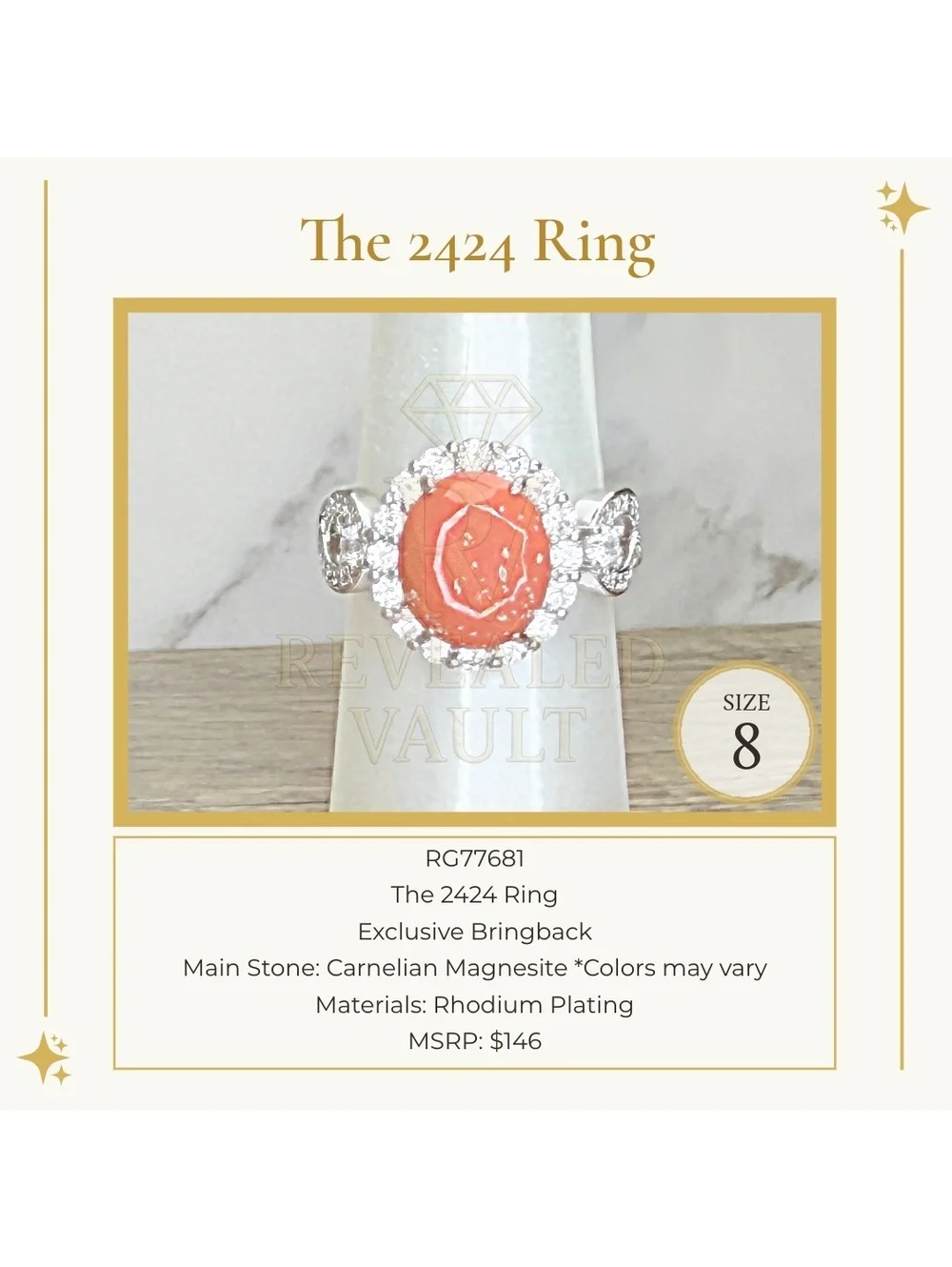 The 2424 Ring - Size 8 - OG